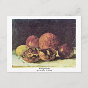 Granater av granater enligt Courbet Gustave Vykort