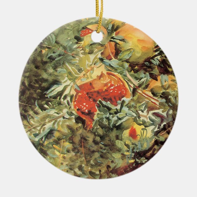 Granater II av John Singer Sargent Julgransprydnad Keramik (Framsidan)