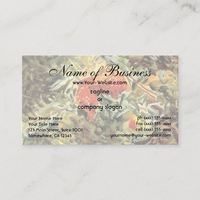 Granater II av John Singer Sargent Visitkort (Framsida)