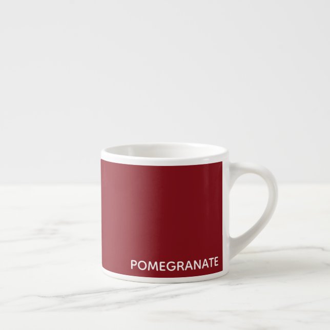 Granatröd färg namn espressomugg (Höger)