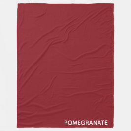 Granatröd färg namn fleecefilt