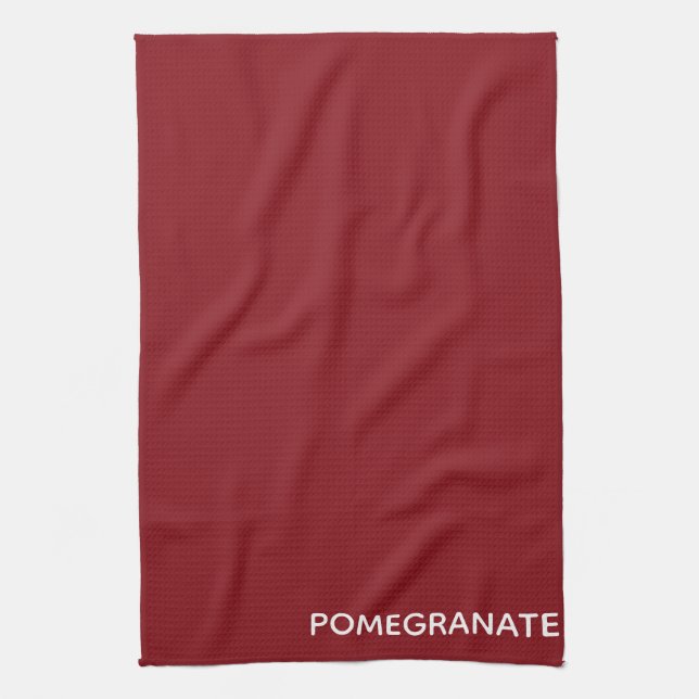 Granatröd färg namn kökshandduk (Vertikal)