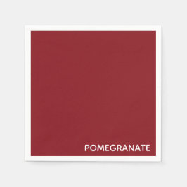 Granatröd färg namn pappersservett