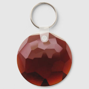 Granatrött 01, Januari, Birthstone Nyckelring