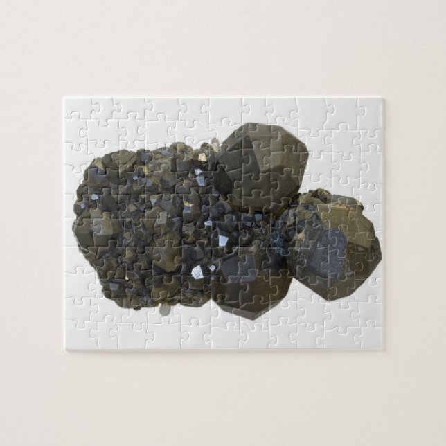 Granatrött i naturligt bildar pussel (Horisontell)