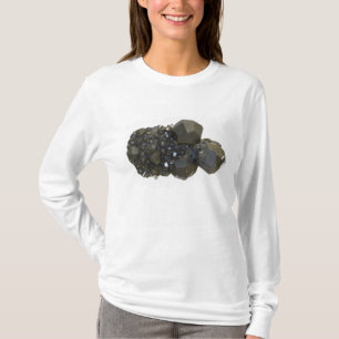 Granatrött i naturligt bildar tee shirt