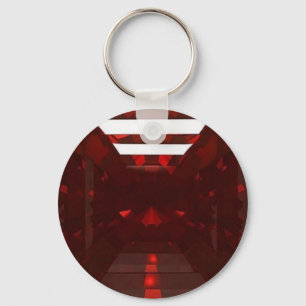 GranatröttGemstone Januari Birthstone vid Sharles Nyckelring