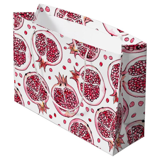 Granatvattenfärg och bläck mönster (Baksidan Vinklad)