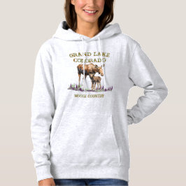 Granbarr Mama och Baby Älg Spår T Shirt