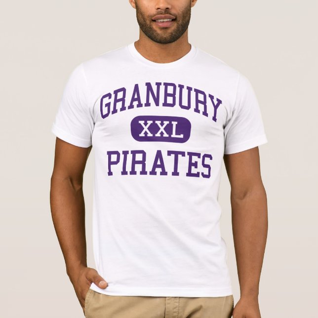Granbury - pirater - högstadium - Granbury Texas Tee (Framsida)