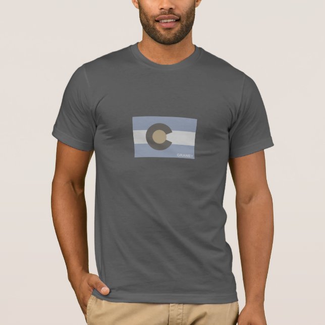 Granby Colorado - asfalt T Shirt (Framsida)