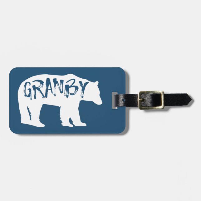Granby Colorado Bear Bagagebricka (Horisontell Framsida)
