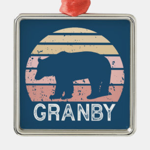 Granby Colorado Retro Björn Julgransprydnad Metall