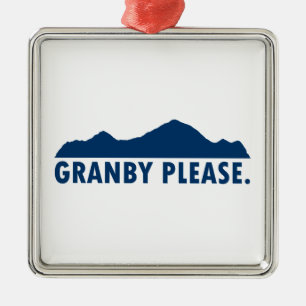 Granby Colorado Snälla Julgransprydnad Metall