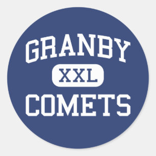 Granby - Comets - High School - Norfolk Virginia Runt Klistermärke
