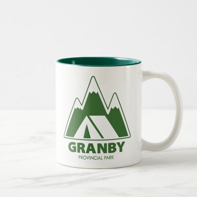 Granby Provincial Park Bergscamping Två-Tonad Mugg (Höger)