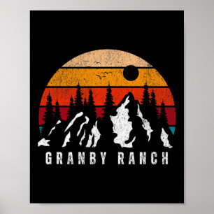 Granby Ranch Ski Resort Colorado Skidåkning Colora Poster