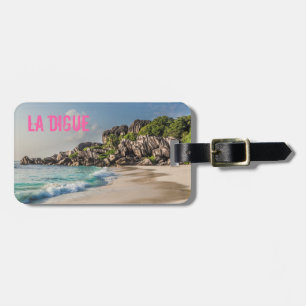 Grand Anse Seychelles La Digue Beach-gåva Bagagebricka