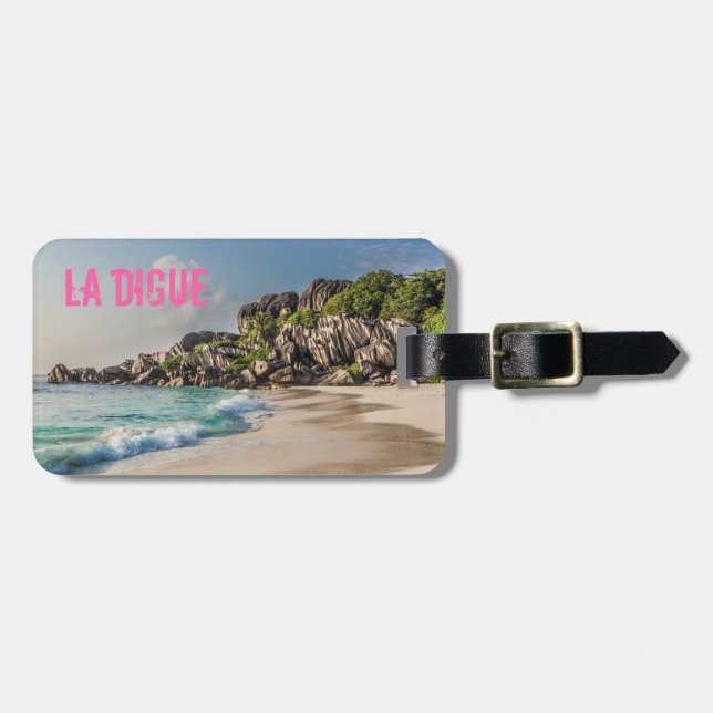 Grand Anse Seychelles La Digue Beach-gåva Bagagebricka (Horisontell Framsida)