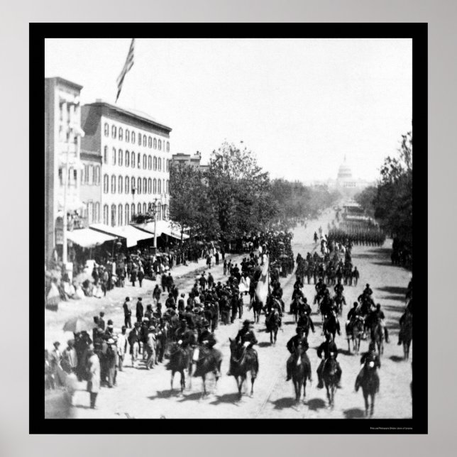 Grand Army Review in Washington, DC 1865 Poster (Framsidan)