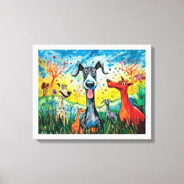 "Grand Äventyr of Spots & Rand" Canvastryck (Framsida)