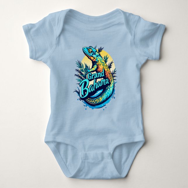 Grand Bahama Caribbean Gecko T Shirt (Framsida)