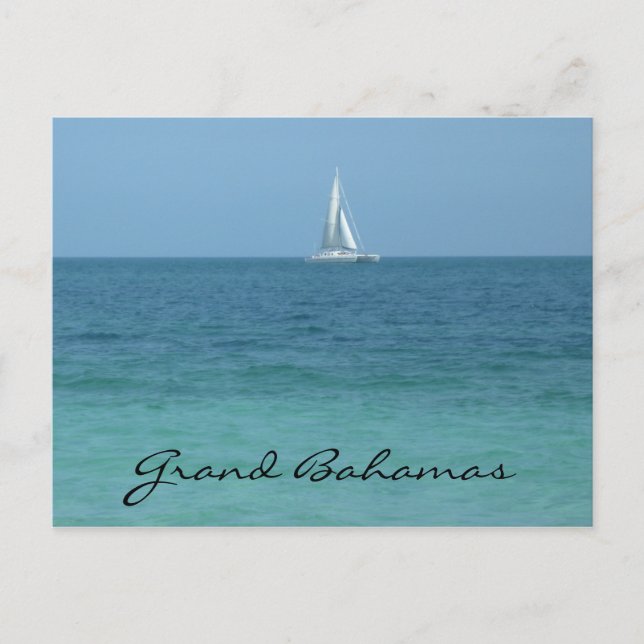 grand bahamas vatten vykort (Framsida)