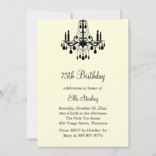 Grand Ballroom Birthday bjudande (elfenben) Inbjudningar