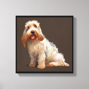 Grand Basset Griffon Vendeen - Hundporträtt Canvastryck