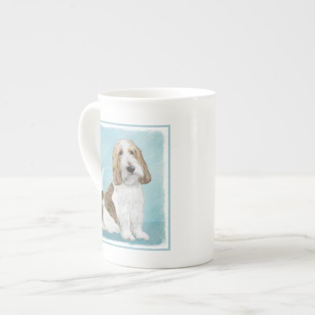 Grand Basset Griffon Vendeen - Original Hund Art Benporslin Mugg (Framsida vänster)