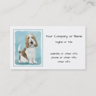 Grand Basset Griffon Vendeen - Original Hund Art Visitkort