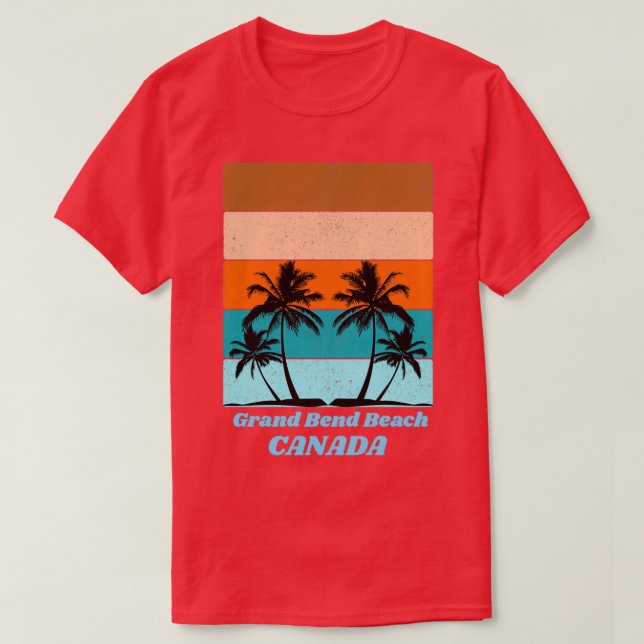 Grand Bend Beach för personer som tycker om strand T Shirt (Design framsida)