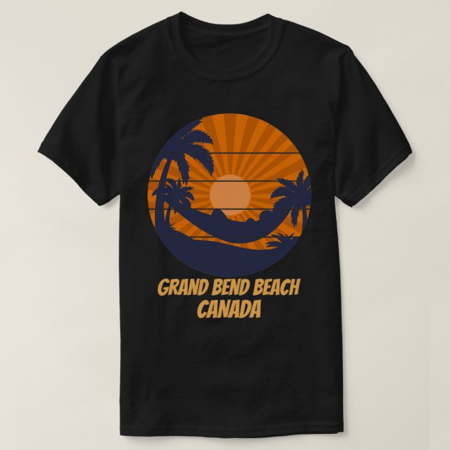 Grand Bend Beach för personer som tycker om strand T Shirt (Design framsida)