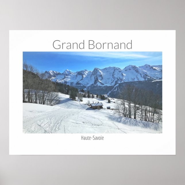 Grand Bornand - Haute-Savoie, Fransk Alpernor Post Poster (Framsidan)