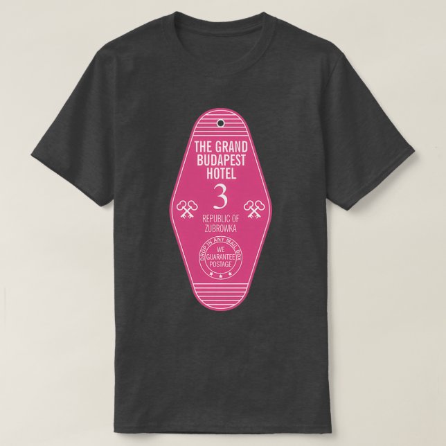 Grand Budapest Hotel Nyckel T Shirt (Design framsida)