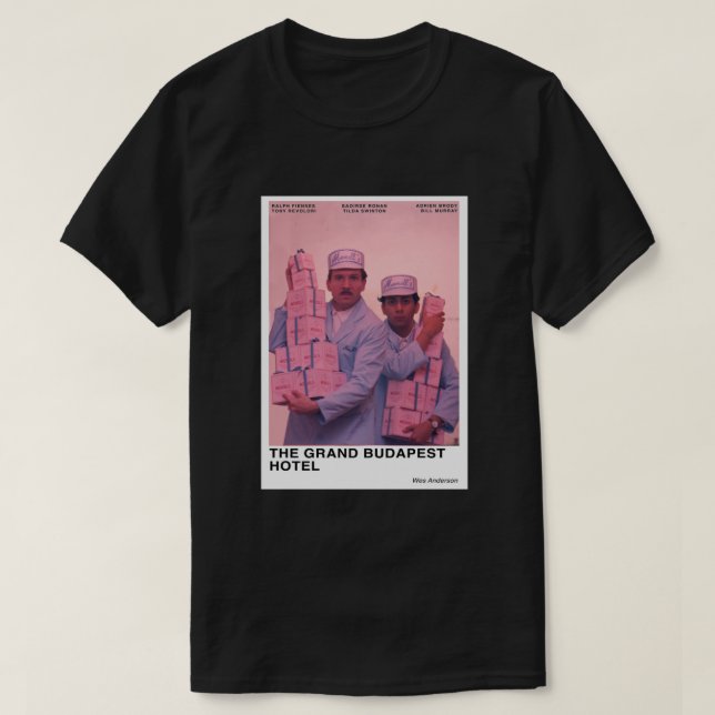 Grand Budapest Hotel T Shirt (Design framsida)