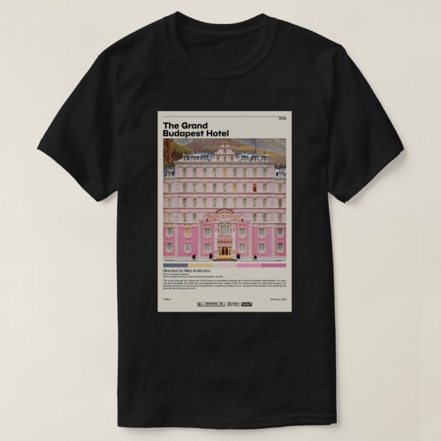 Grand Budapest Hotel Wes Andersson .png T Shirt (Design framsida)