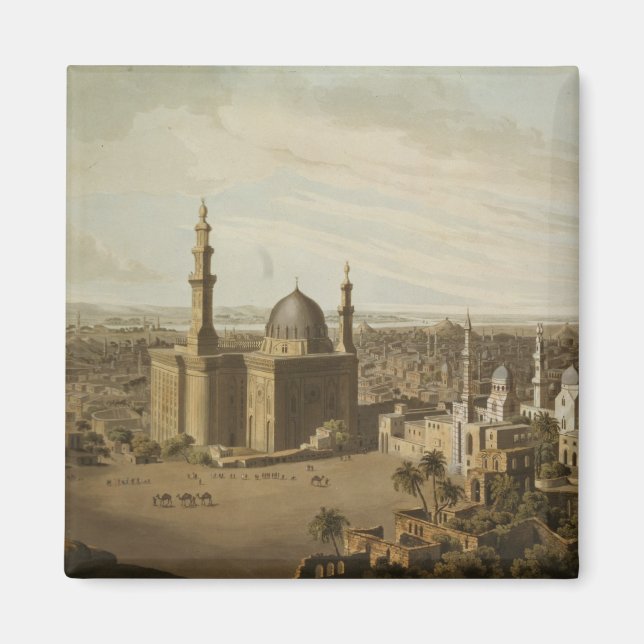 Grand Cairo, graverad av Daniel Havell (17) Magnet (Framsidan)