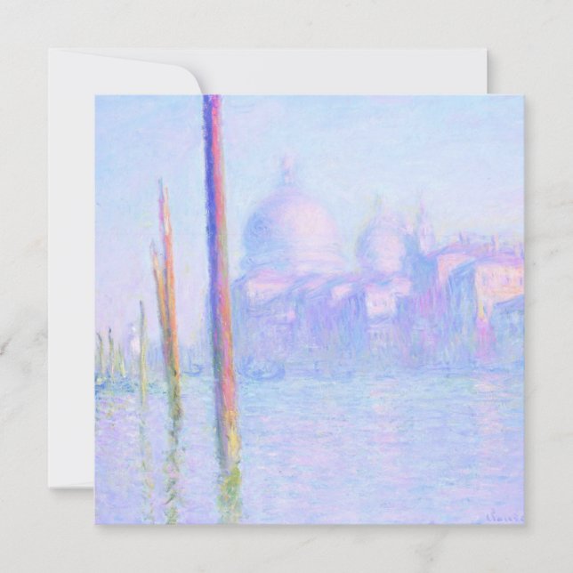 Grand Canal i Venedig (av Claude Monet) Kort (Framsida)