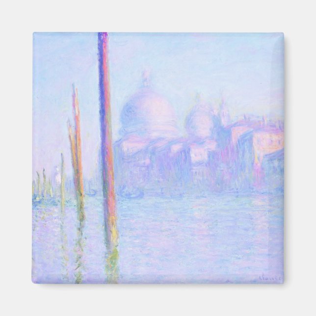 Grand Canal i Venedig (av Claude Monet) Magnet (Framsidan)