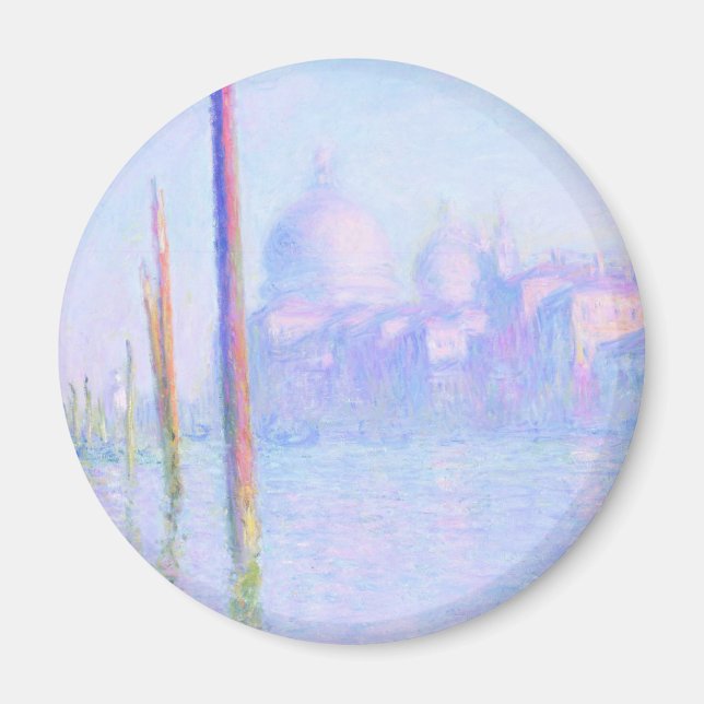 Grand Canal i Venedig (av Claude Monet) Magnet (Framsidan)