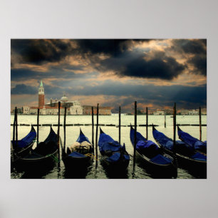Grand Canal i Venedig-fotot poster