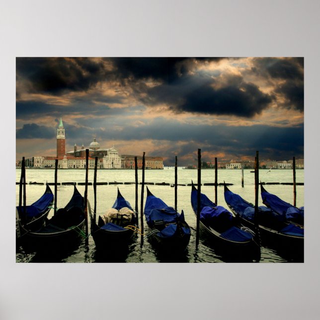 Grand Canal i Venedig-fotot poster (Framsidan)
