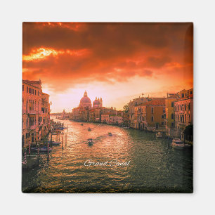 Grand Canal, Italien, scenbild Magnet