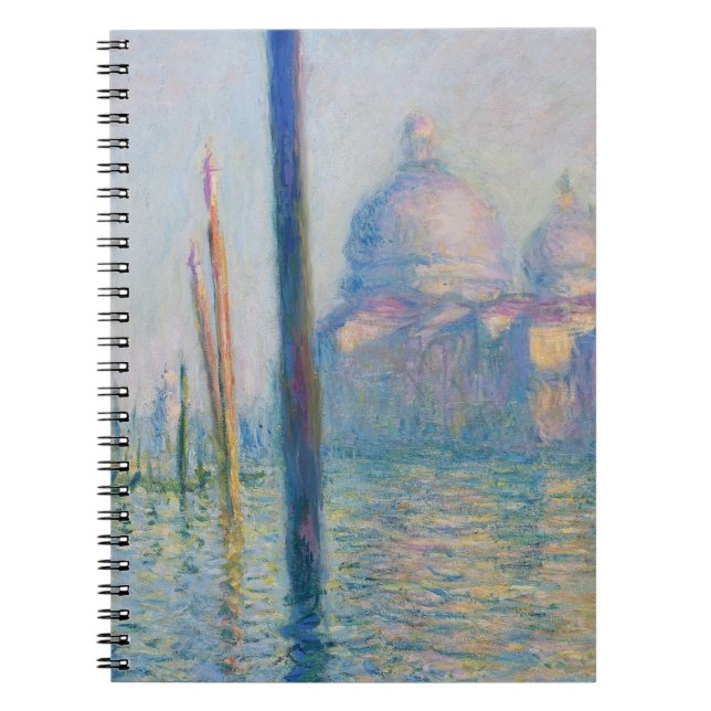 Grand Canal Monet Venedig Italien Classic Painting Anteckningsbok (Framsidan)