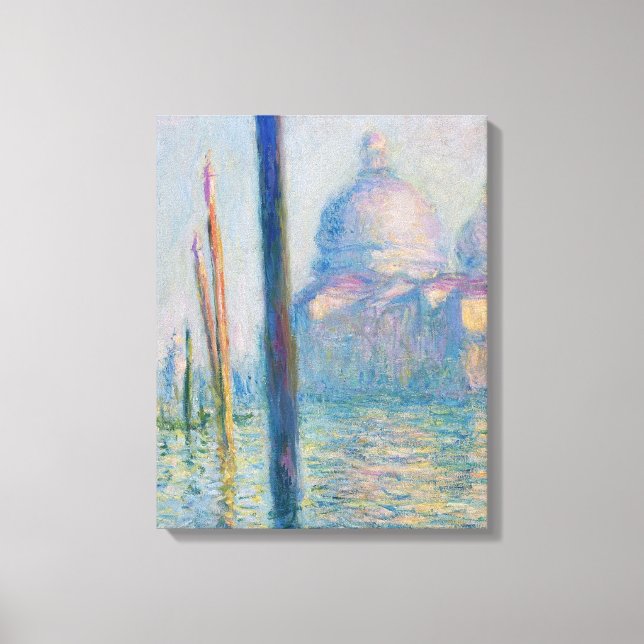 Grand Canal Monet Venedig Italien Classic Painting Canvastryck (Framsida)