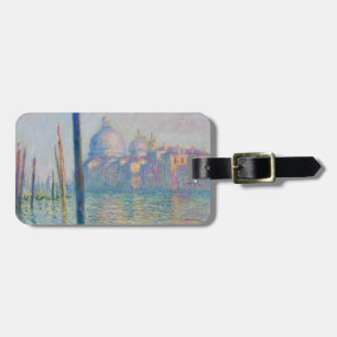 Grand Canal Monet Venedig Italien Klassisk Målning Bagagebricka