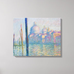 Grand Canal Monet Venedig Italien Klassisk Målning Canvastryck