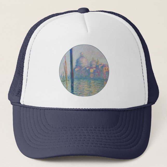 Grand Canal Monet Venedig Italien Klassisk Målning Keps (Framsida)