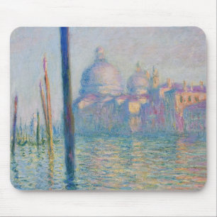 Grand Canal Monet Venedig Italien Klassisk Målning Musmatta